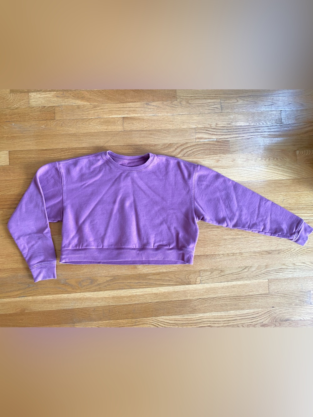 Girlfriend Collective Cropped Oversized Crewneck size Medium